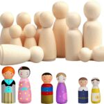 Joc din lemn de tip Montessori - Set 50 cilindrii natur