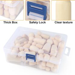 Joc din lemn de tip Montessori - Set 50 cilindrii natur