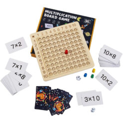 Joc educativ din lemn cu numere-Tabla Inmultirii, 6 ani+