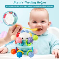 Jucarie interactiva bebelusi, Ventuza si jucarie dentitie, 0 luni