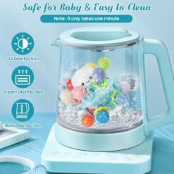 Jucarie interactiva bebelusi, Ventuza si jucarie dentitie, 0 luni