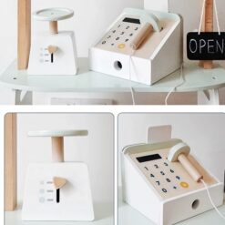 Magazin din lemn cu accesorii, 3 ani 001