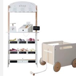 Magazin din lemn cu accesorii, 3 ani 001