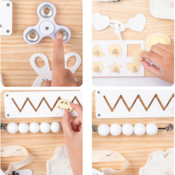 Placa senzoriala cu activitati Montessori - Busy Board