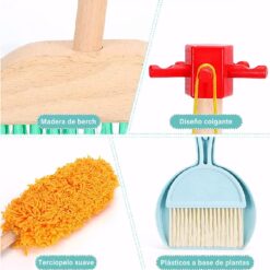 Set de curatenie pentru copii, din lemn, 3 ani