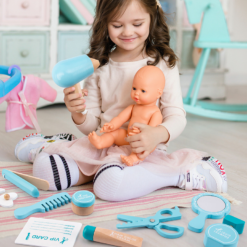 Set fashion coafor - gentuta cu accesorii din lemn,3 ani