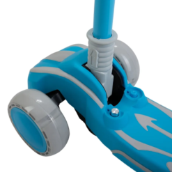 Trotineta pliabila cu 3 roti, lumini, 3 ani+, Albastru