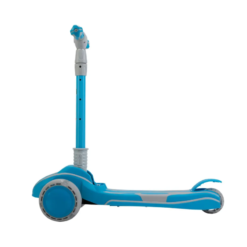 Trotineta pliabila cu 3 roti, lumini, 3 ani+, Albastru