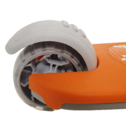 Trotineta pliabila cu 3 roti, lumini si muzica, 3 ani+, Portocaliu