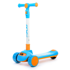 Trotineta pliabila cu 3 roti si lumini, 3 ani+, albastru