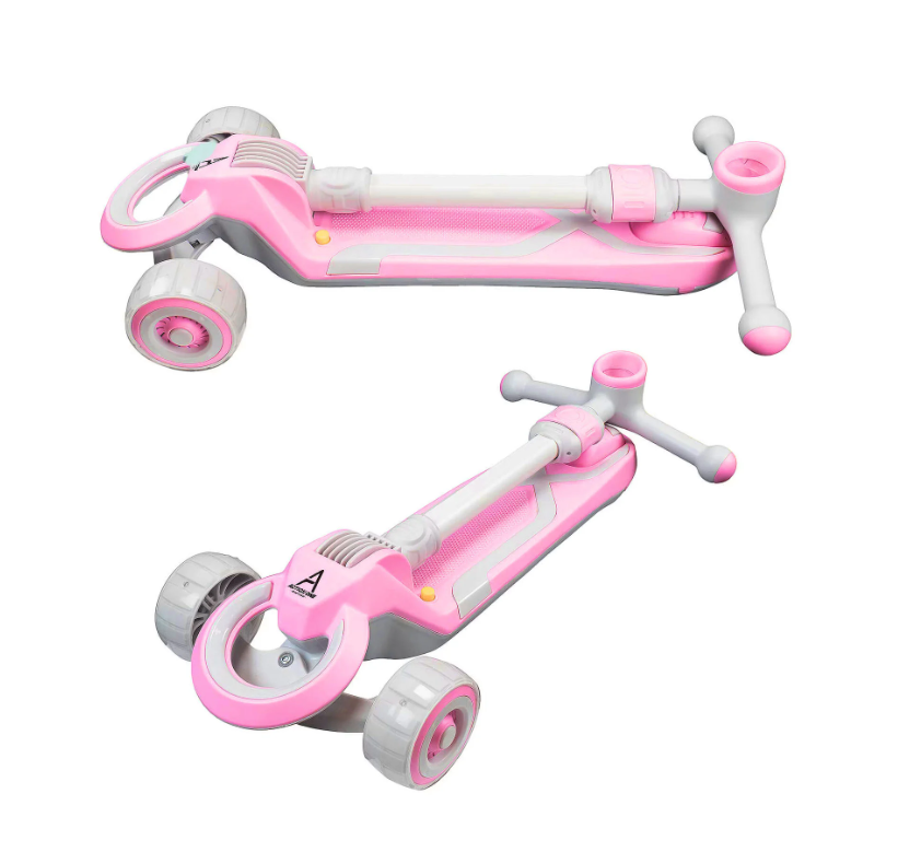 Trotineta pliabila cu 3 roti, sunete si lumini, 3 ani+