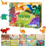 Carte cu stickere reutilizabile, Busy Book, Dino, 3 ani