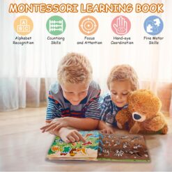 Carte cu stickere reutilizabile, Busy Book, Dino, 3 ani