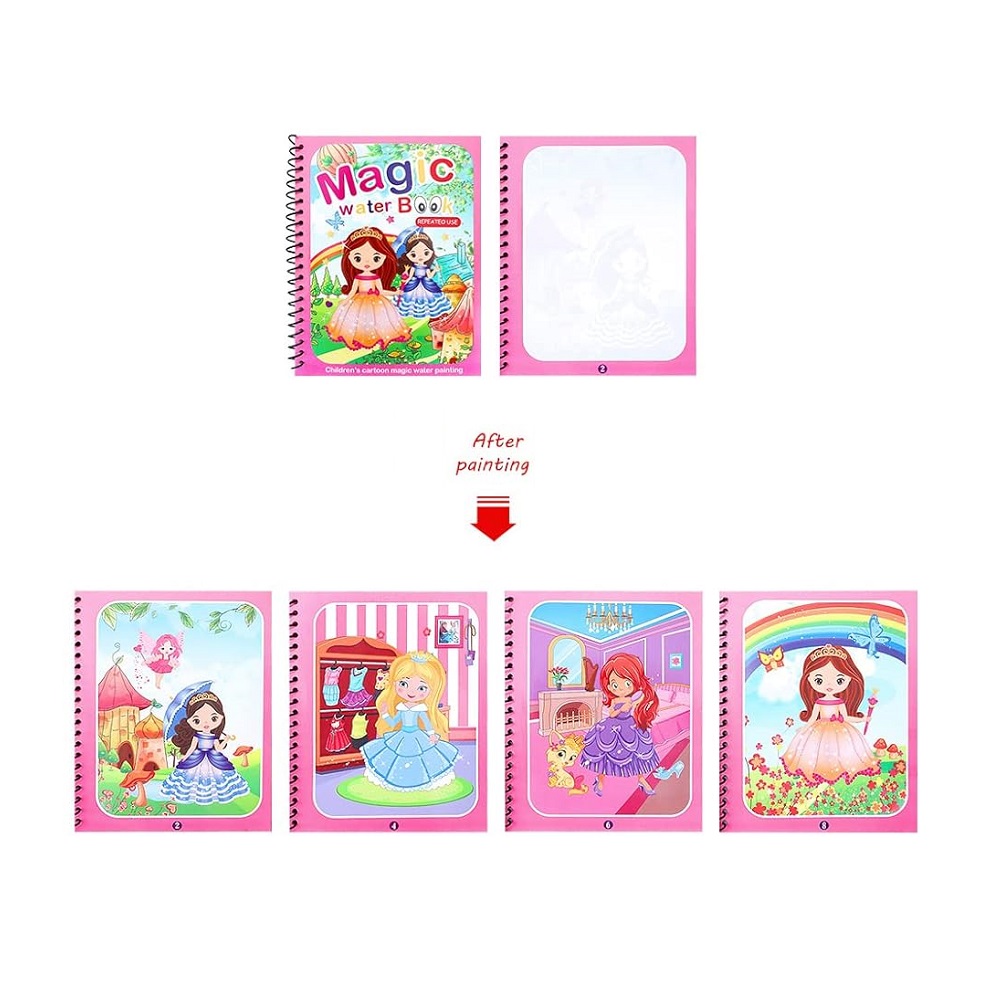 Carte de colorat cu apa-Printese