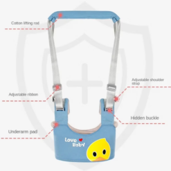 Ham premergator bebe, bumbac, adjustabil, 8-18 luni, Albastru