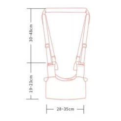 Ham premergator bebe, bumbac, adjustabil, 8-18 luni, roz