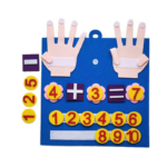 Joc matematica, Numara pe degete, 20 de piese,Multicolor