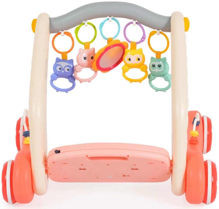 Joc 2 in 1, Antepremergator si saltea de joaca, 0 luni+, Roz