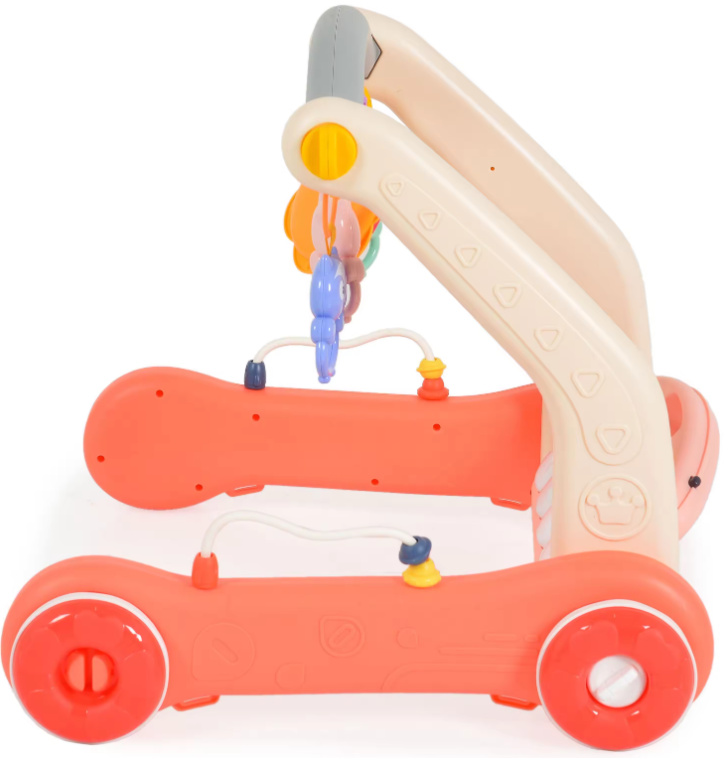 Joc 2 in 1, Antepremergator si saltea de joaca, 0 luni+, Roz