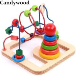 Joc Montessori 2 in 1 - Motricitate si turn de stivuire