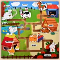 Joc asociere, Animale de la ferma, 3 ani