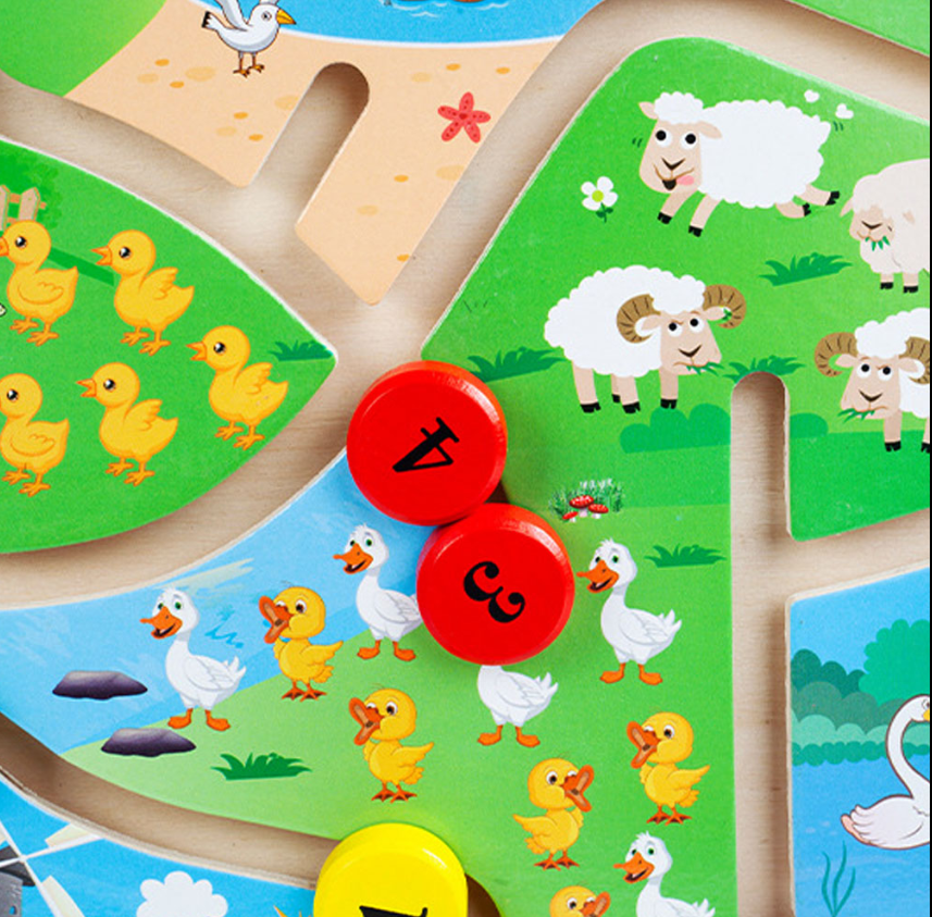 Joc asociere cifre, Ferma, 3 ani