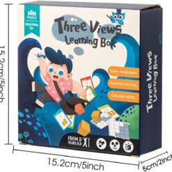 Joc de logic 3D din lemn, 3 ani 01