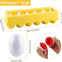 Joc de potrivire forme si culori, Oua educationale, 3 ani