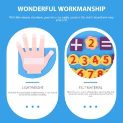 Joc matematica, Numara pe degete, 20 de piese,Multicolor