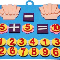 Joc matematica, Numara pe degete, 20 de piese,Multicolor