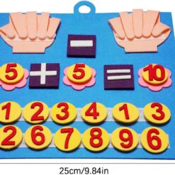 Joc matematica, Numara pe degete, 20 de piese,Multicolor