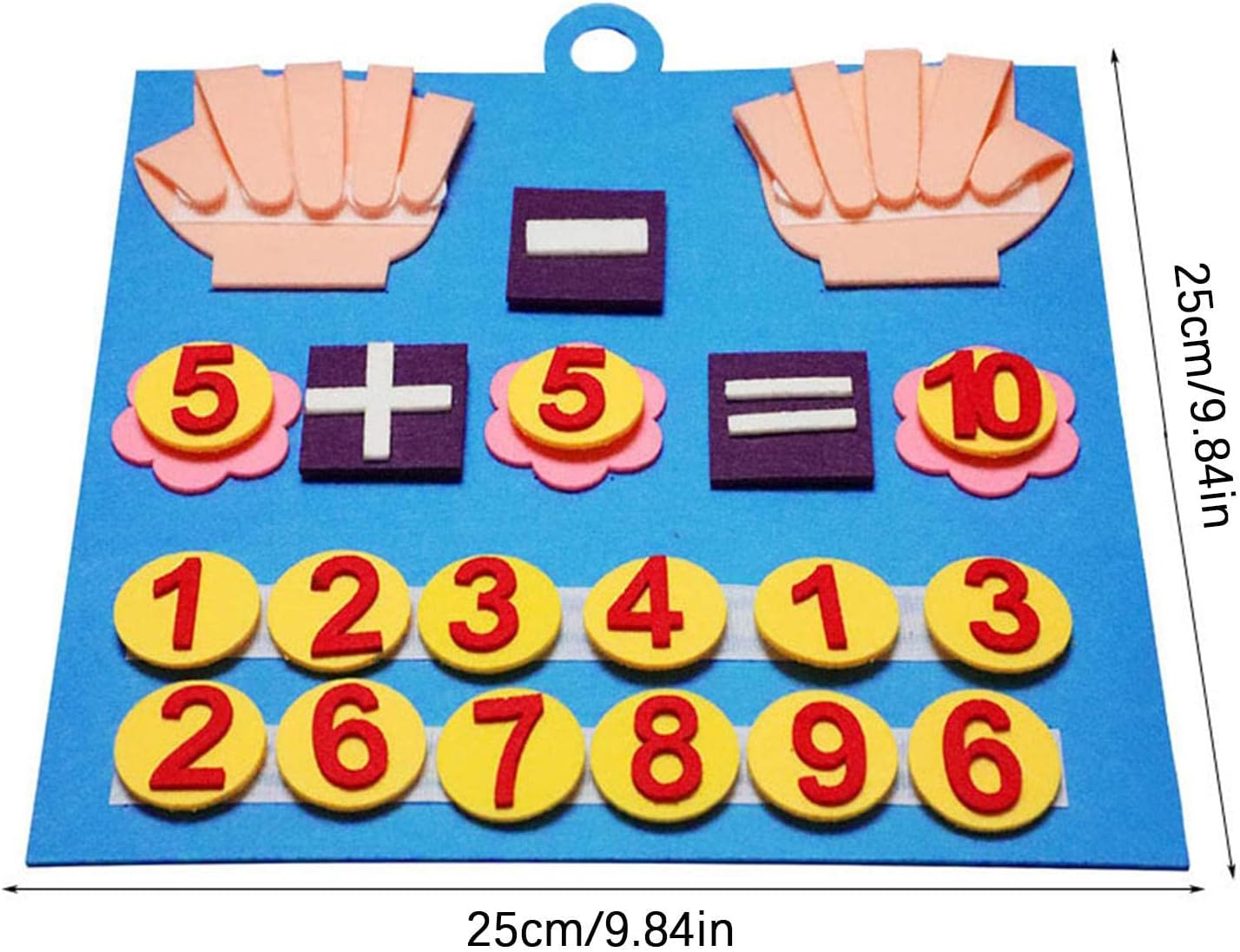 Joc matematica, Numara pe degete, 20 de piese,Multicolor