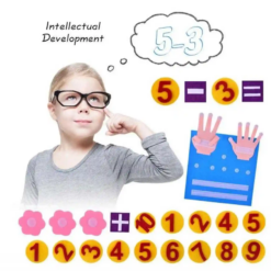 Joc matematica, Numara pe degete, 20 de piese,Multicolor