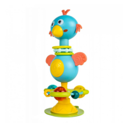 Jucarie bebelusi, Ventuza si jucarie zornaitoare,18 luni, Pasare