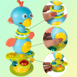 Jucarie bebelusi, Ventuza si jucarie zornaitoare,18 luni, Pasare