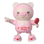 Jucarie distractiva bebe cu sunete si lumini, Porcusor, roz