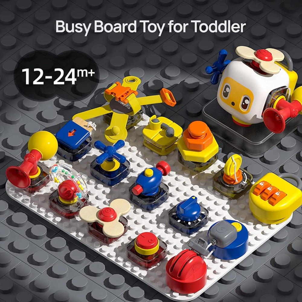 Jucarie interactiva bebelusi - Busy Board, 12luni+ 07