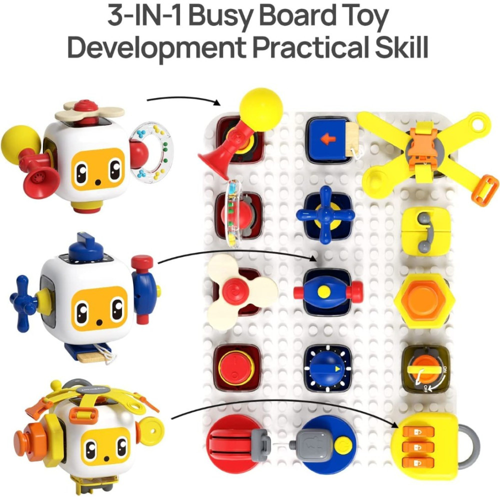 Jucarie interactiva bebelusi - Busy Board, 12luni+ 07