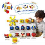 Jucarie interactiva bebelusi - Busy Board, 12luni+