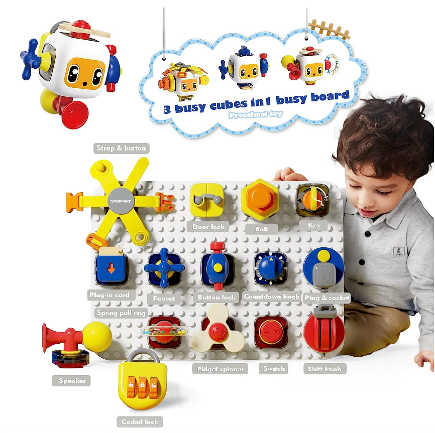 Jucarie interactiva bebelusi - Busy Board, 12luni+ 07