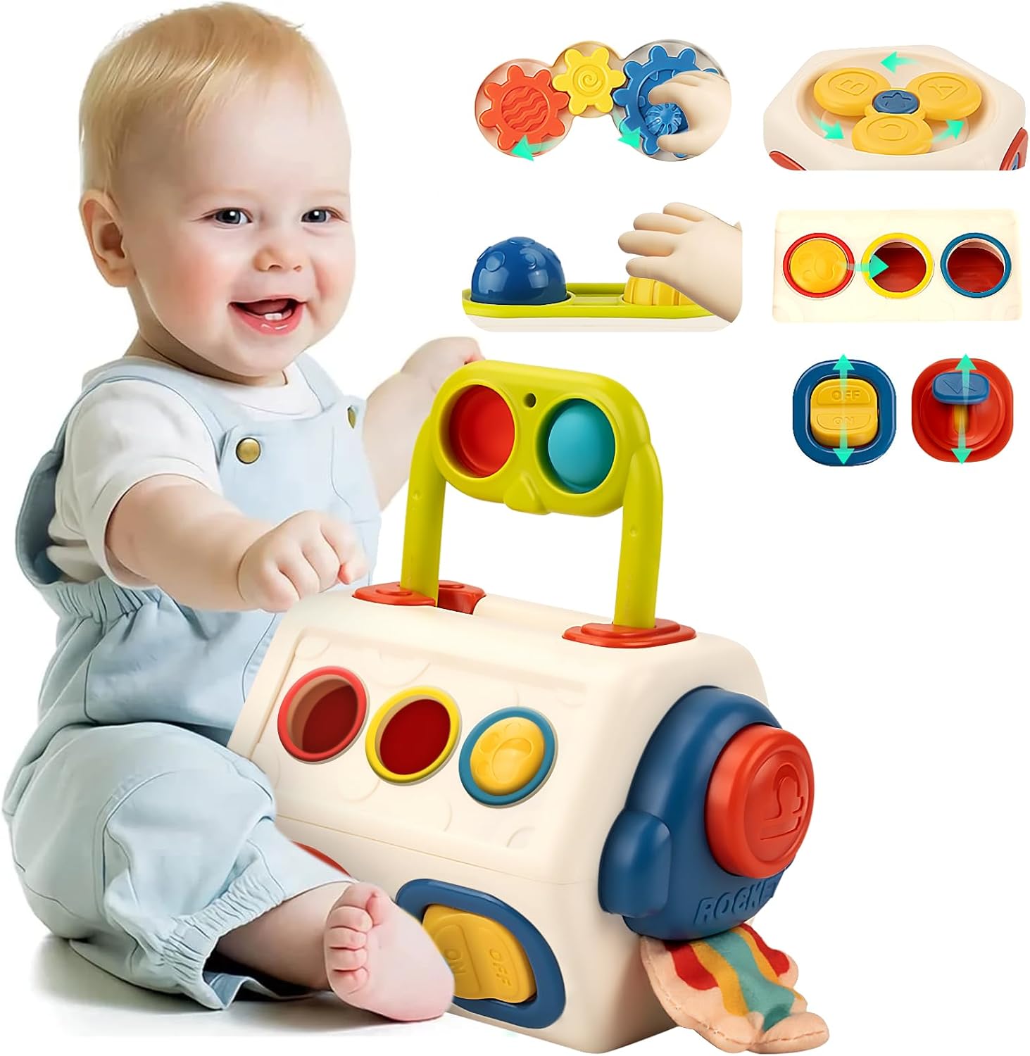 Jucarie interactiva bebelusi - Busy Cube,18 luni 04