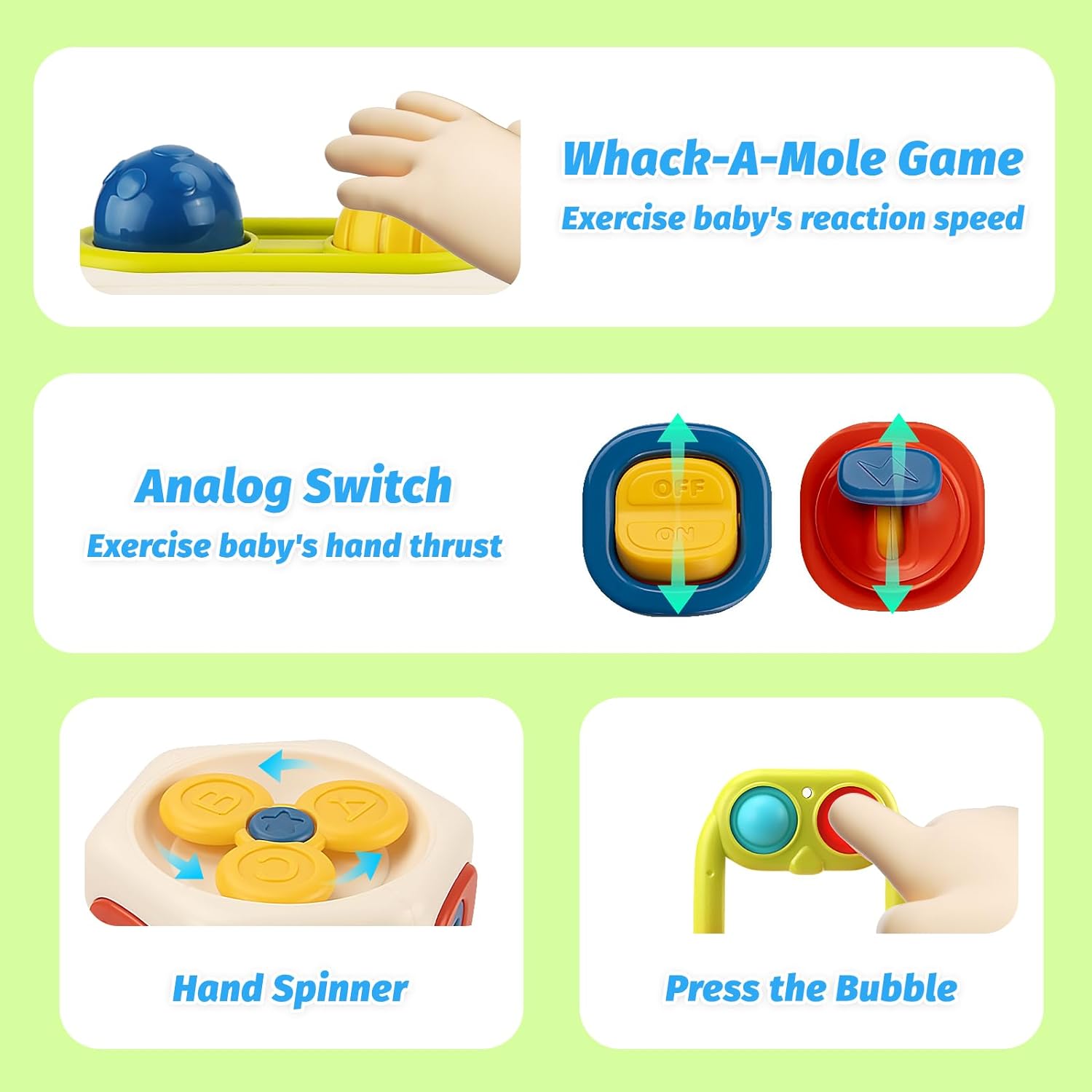 Jucarie interactiva bebelusi - Busy Cube,18 luni 04