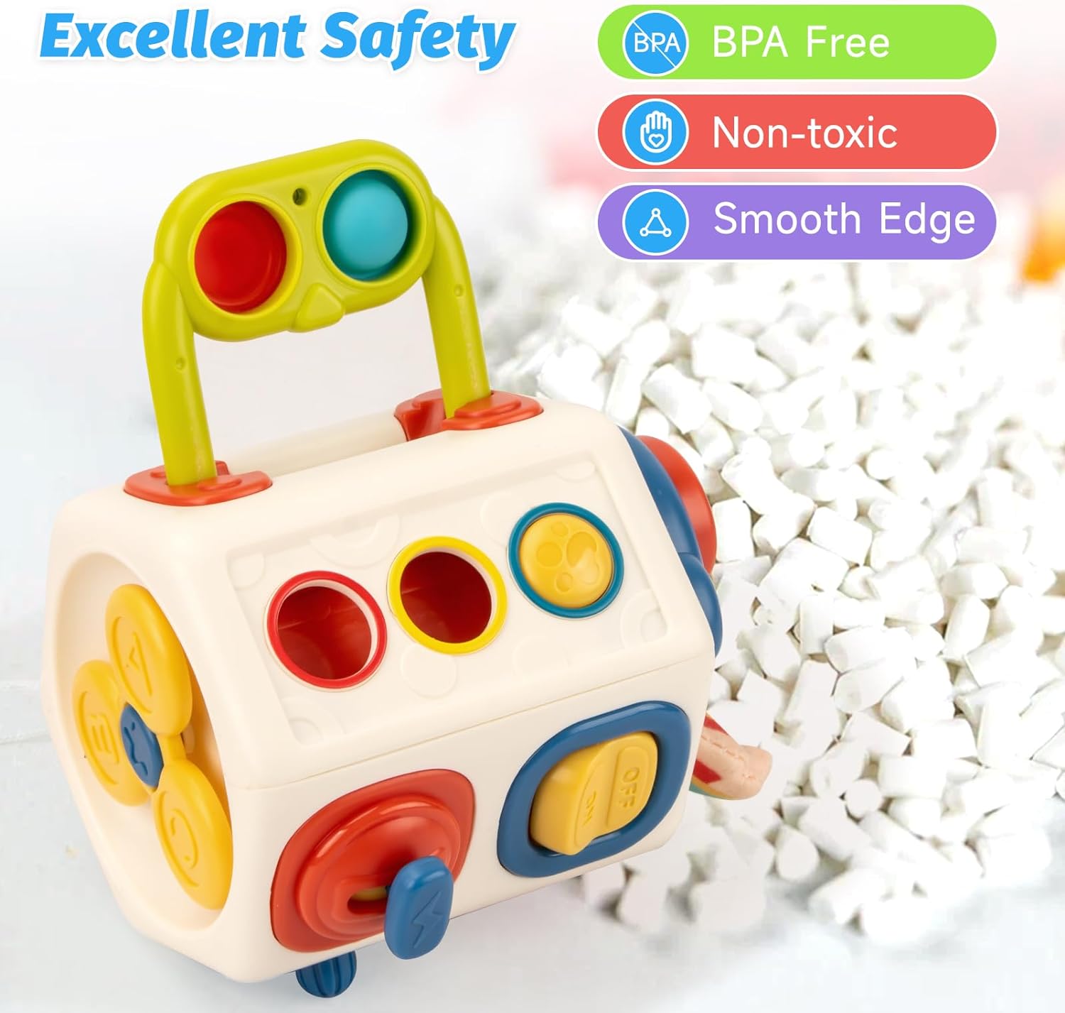 Jucarie interactiva bebelusi - Busy Cube,18 luni 04