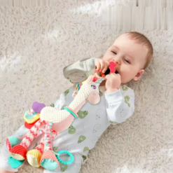 Jucarie senzoriala, dentitie, Unicorn roz, 0 luni+