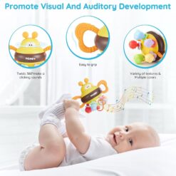 Jucarie zornaitoare si joc dentitie, Albinuta, 18 luni