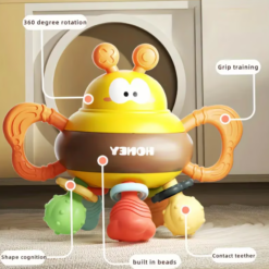 Jucarie zornaitoare si joc dentitie, Albinuta, 18 luni