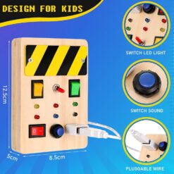 Mini Busy Board cu activitati, Electricitatea, 3 ani +10