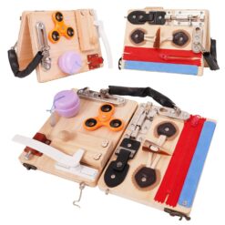 Mini placa de activitati Montessori, Busy Board, 6 luni+