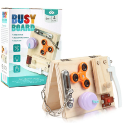 Mini placa de activitati Montessori, Busy Board, 6 luni+