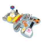 Placa senzoriala cu activitati Montessori, Busy Board, Ursulet